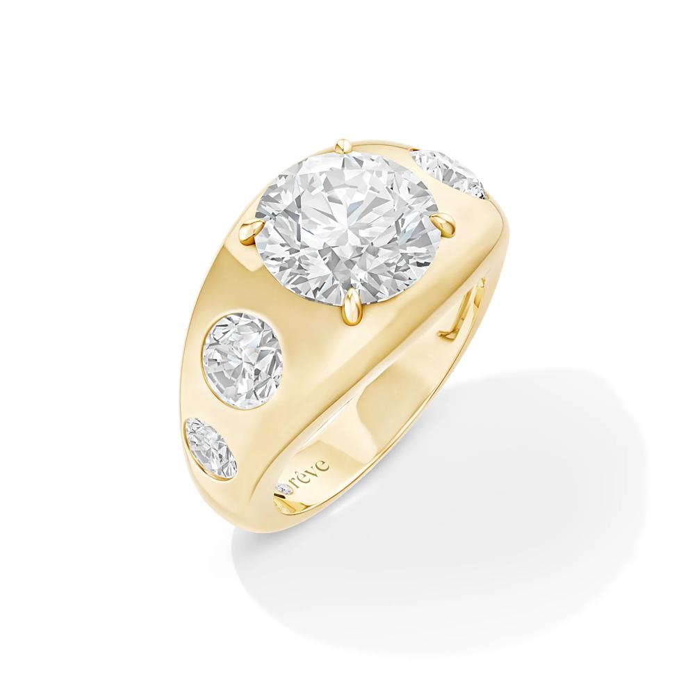 Rory Lab Grown Diamond Engagement Ring in 14K Yellow Gold (4 1/2 ct. tw.) – Image 2 of 4