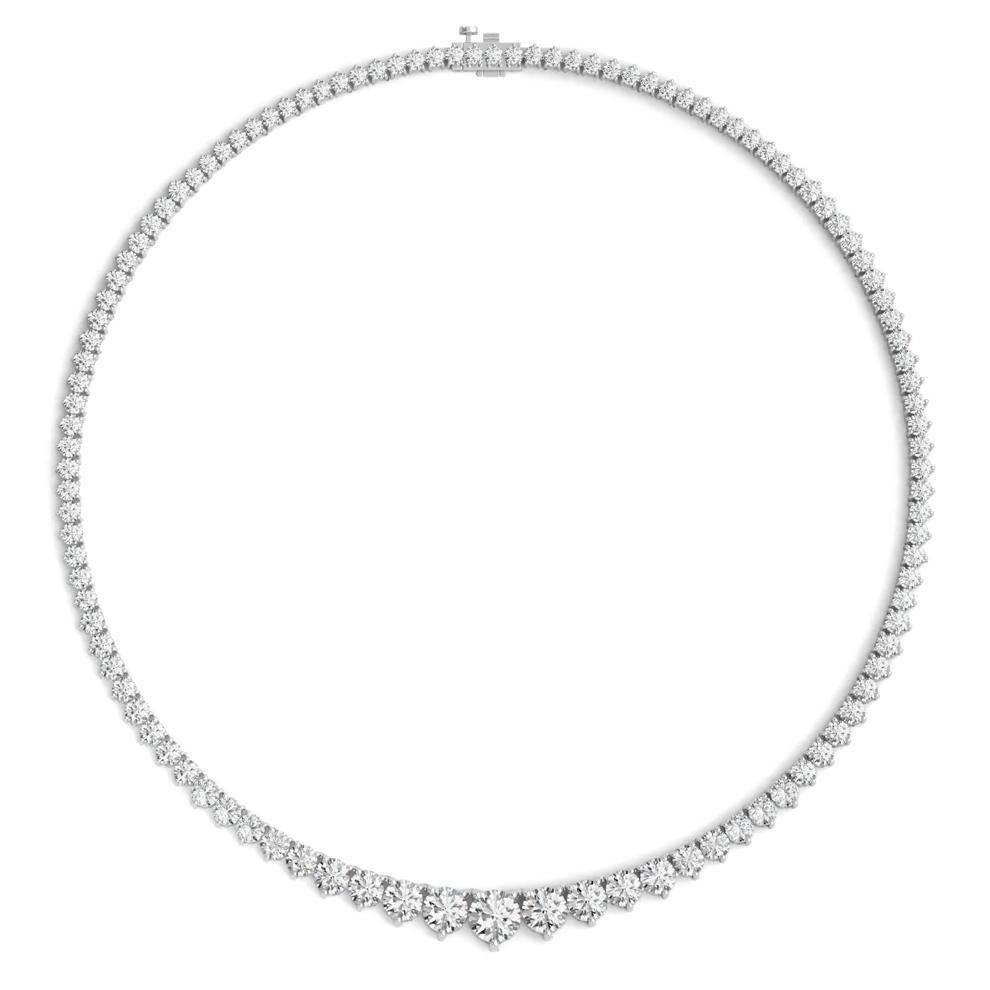 Lab Grown Diamond Riviera Necklace in 14K White Gold, 16&rdquo; (20 ct. tw.) – Image 2 of 3