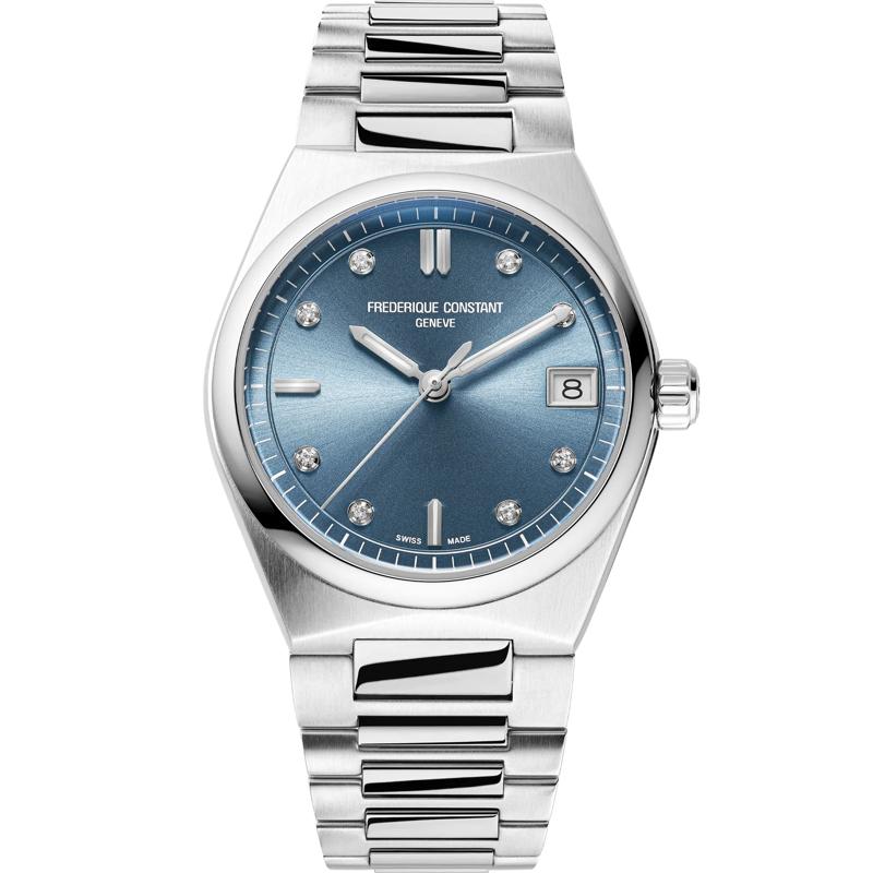 Ladies&#39; Highlife Watch With Blue Dial and Stainless Steel Bracelet – Image 1 of 3