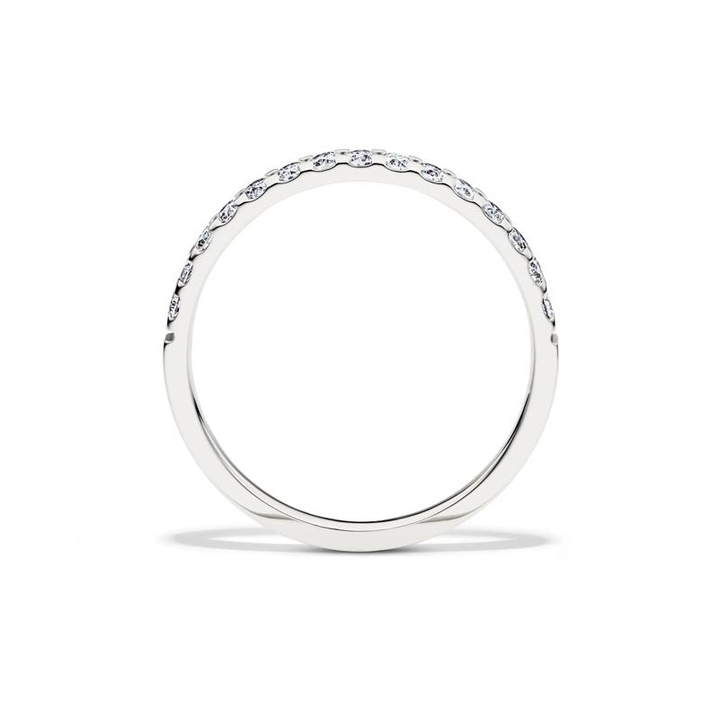 Lab Grown Diamond Wedding Band in 14K White Gold &#40;1/4 ct. tw.&#41; – Image 2 of 4