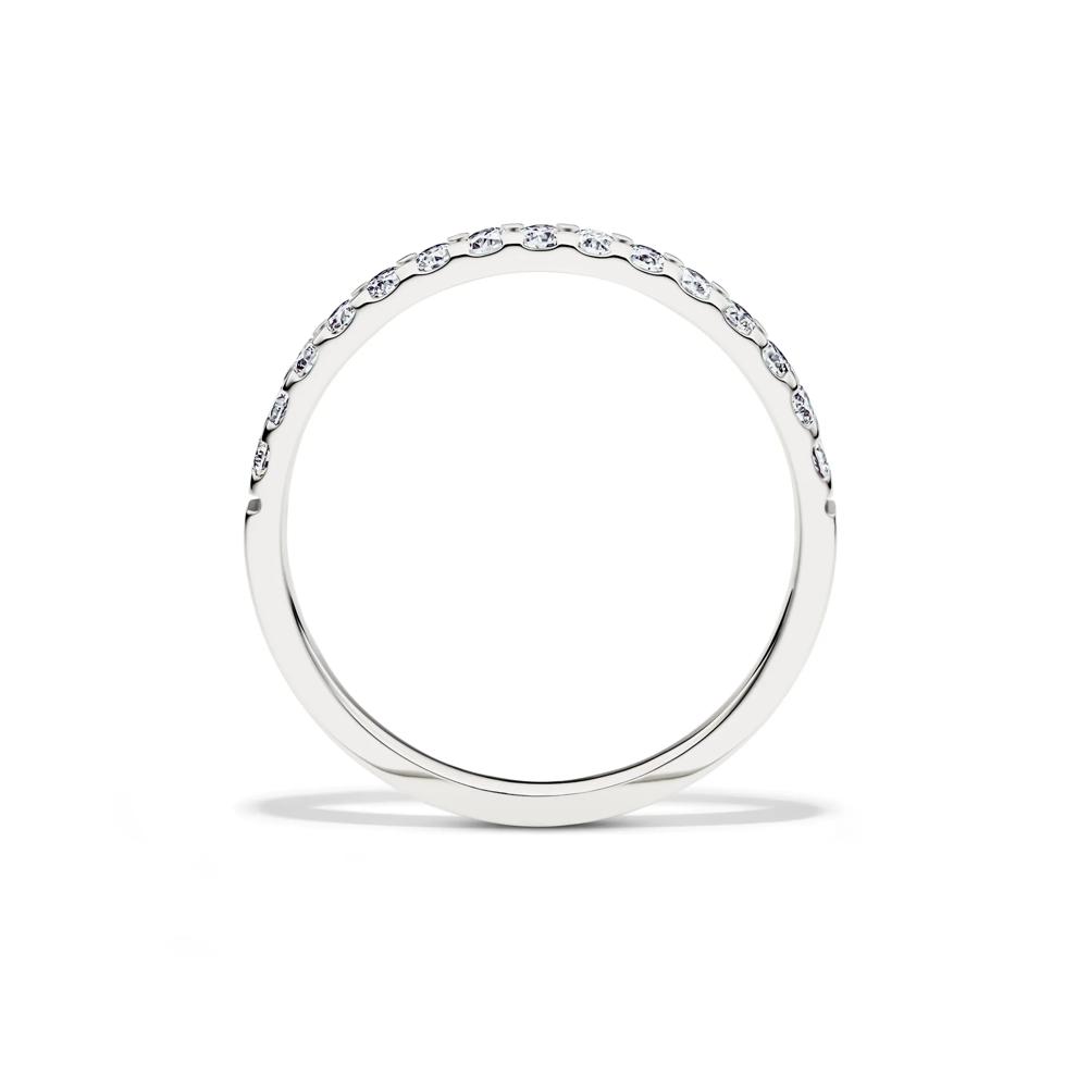 Lab Grown Diamond Wedding Band in 14K White Gold (1/4 ct. tw.) – Image 2 of 4