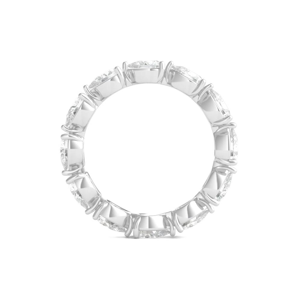 Pear-Cut Diamond Eternity Band in 14k White Gold (3 ct. tw.) – Image 2 of 3