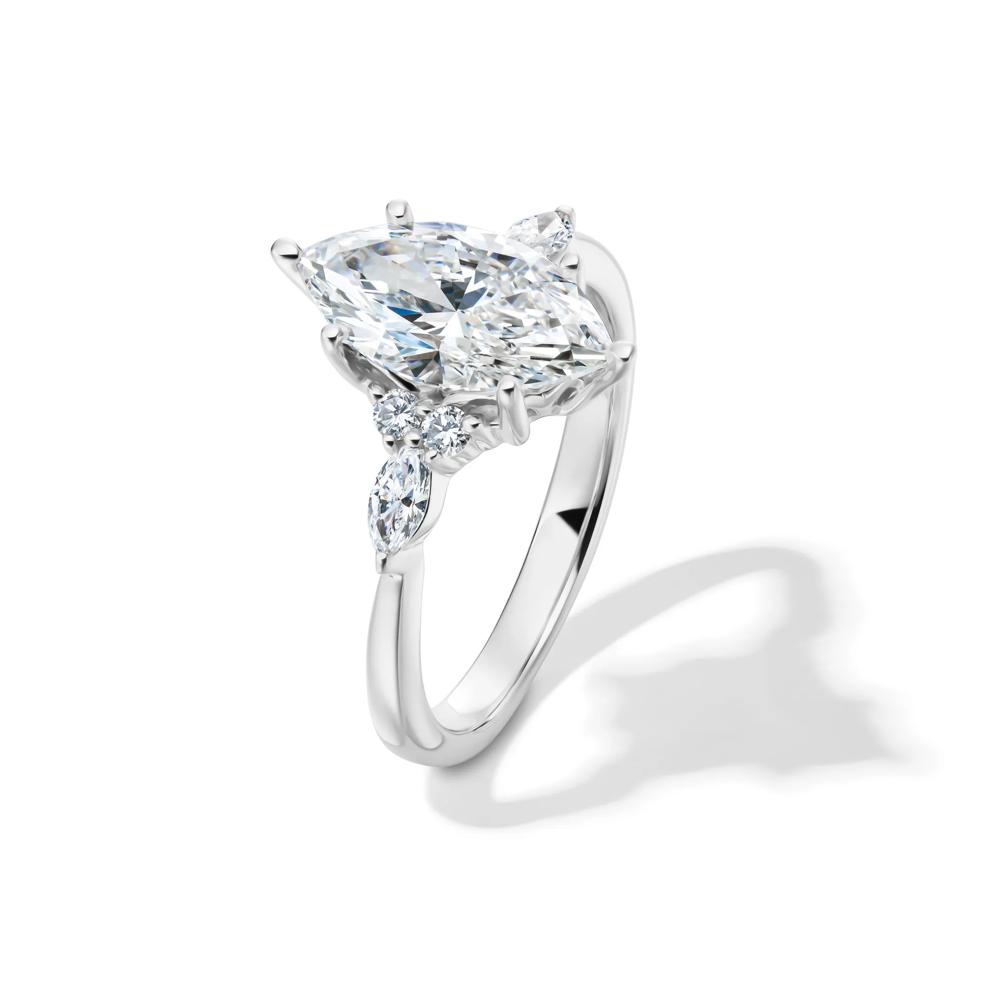 Lab Grown Diamond Marquise-Cut Engagement Ring in 14K White Gold (2 1/4 ct. tw.) – Image 4 of 4