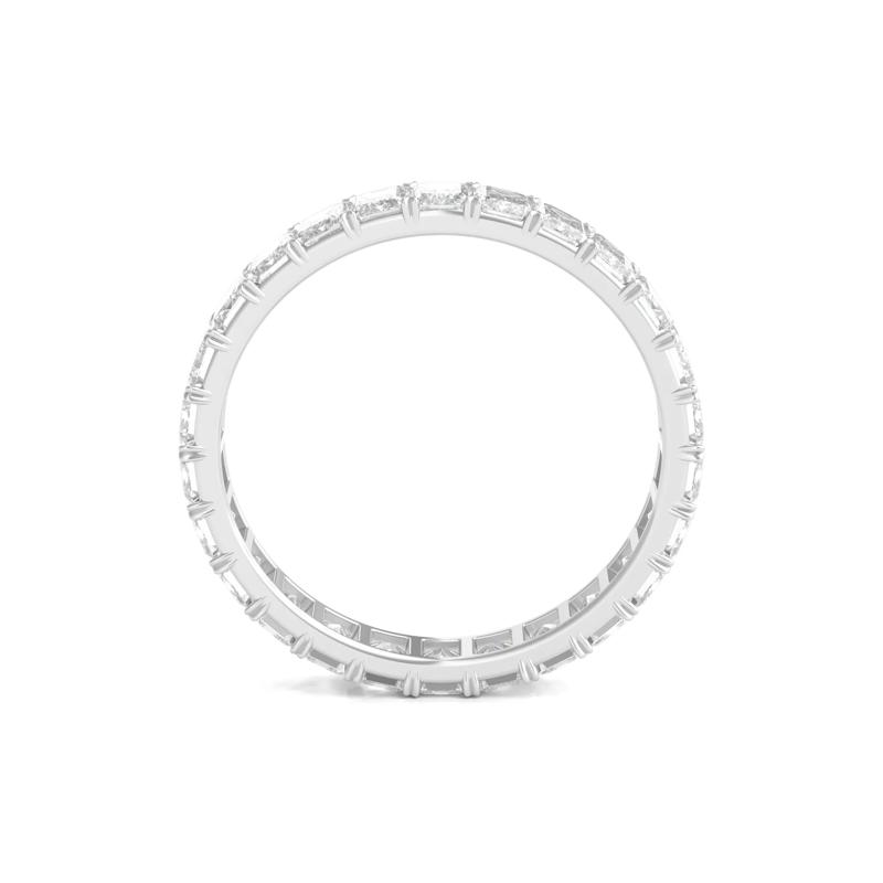 Lab Grown Emerald-Cut Diamond Eternity Band in 14K White Gold &#40;2 ct. tw.&#41;  – Image 2 of 3