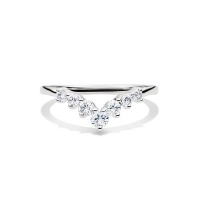1/2 ct. tw. Diamond Contour Band in 14K Gold