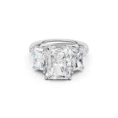 Lab Grown Diamond Three-Stone Engagement Ring in 14K White Gold (6 1/3 ct. tw.)