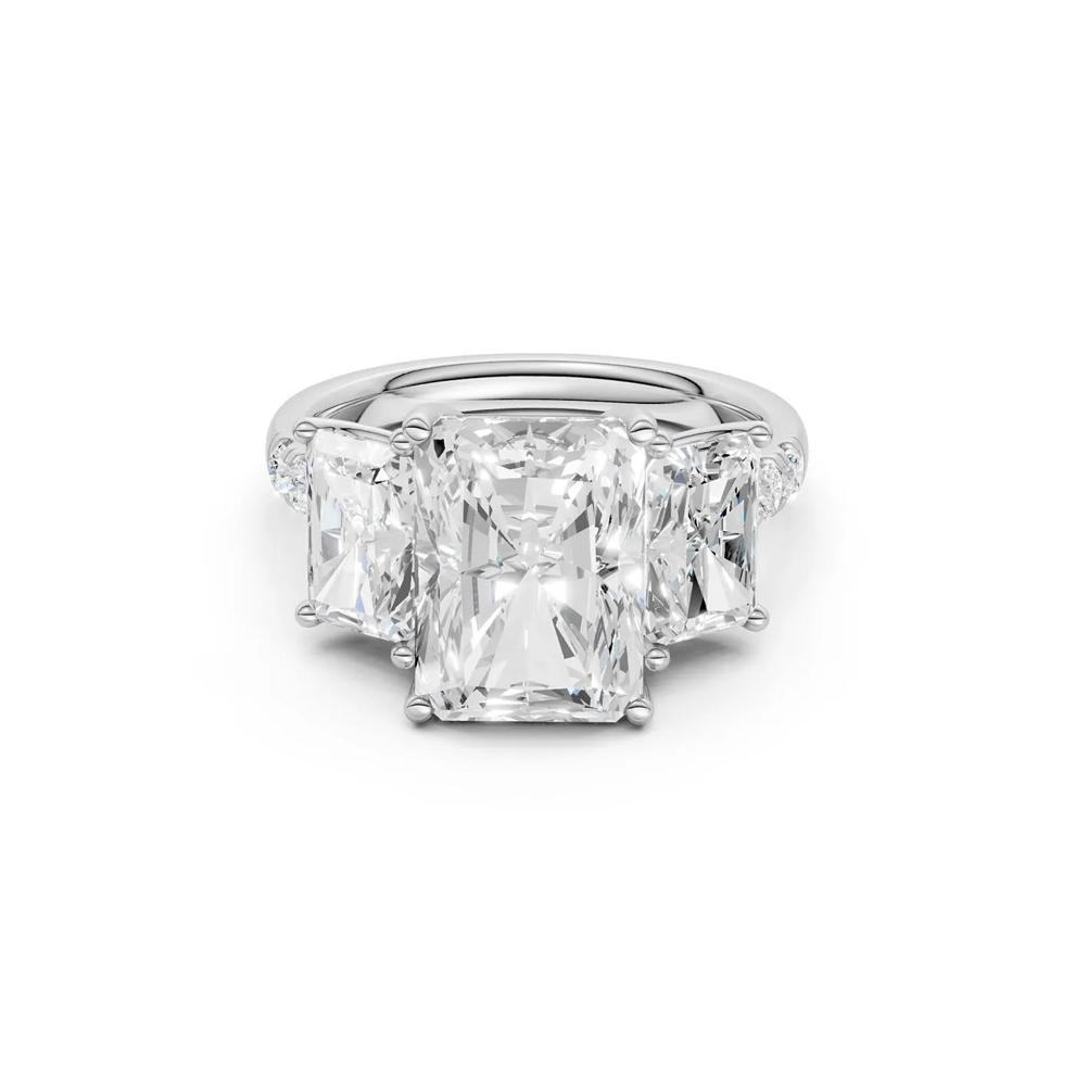 Lab Grown Diamond Three-Stone Engagement Ring in 14K White Gold (6 1/3 ct. tw.) – Image 1 of 4