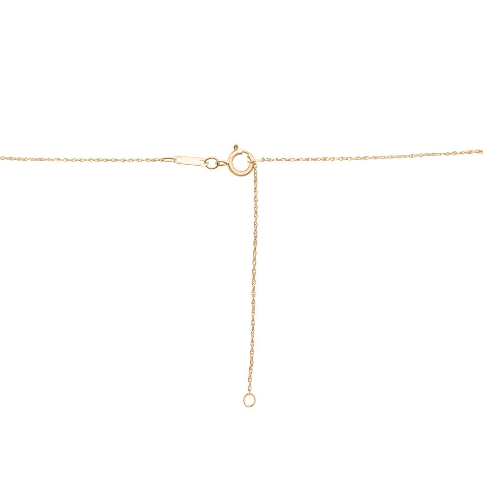 Diamond Loop Pendant in 10K Yellow Gold (1/5 ct. tw.) – Image 4 of 4