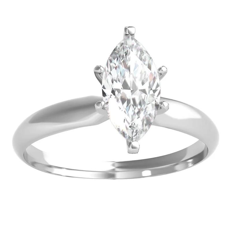 1 ct. tw. Diamond Solitaire Engagement Ring in 14K White Gold – Image 5 of 5