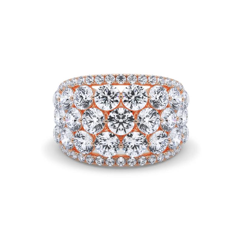 Lab Grown Diamond Anniversary Band in 14K Rose Gold &#40;4 ct. tw.&#41; – Image 1 of 5