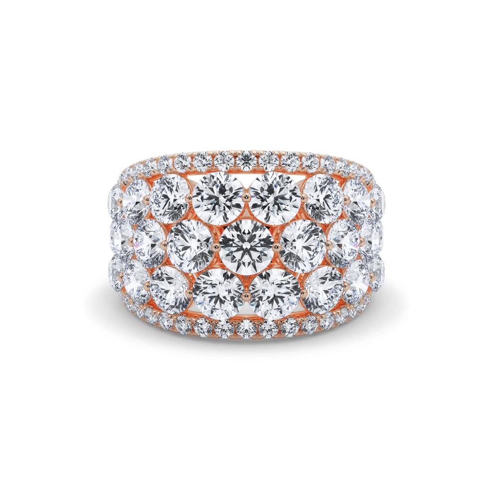 Lab Grown Diamond Anniversary Band in 14K Rose Gold (4 ct. tw.) – Image 1 of 5