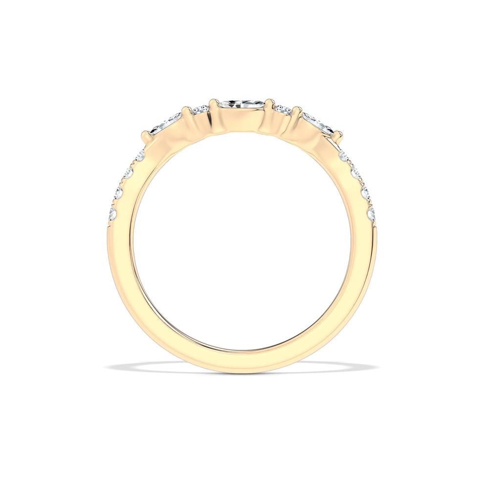 Diamond Contour Band in 14K Yellow Gold (1/4 ct. tw.) – Image 2 of 4