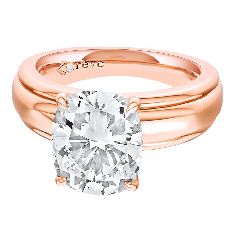 Maeve Lab Grown Diamond Elongated Cushion Engagement Ring in 14K Rose Gold (4 ct. tw.) – Image 5 of 5