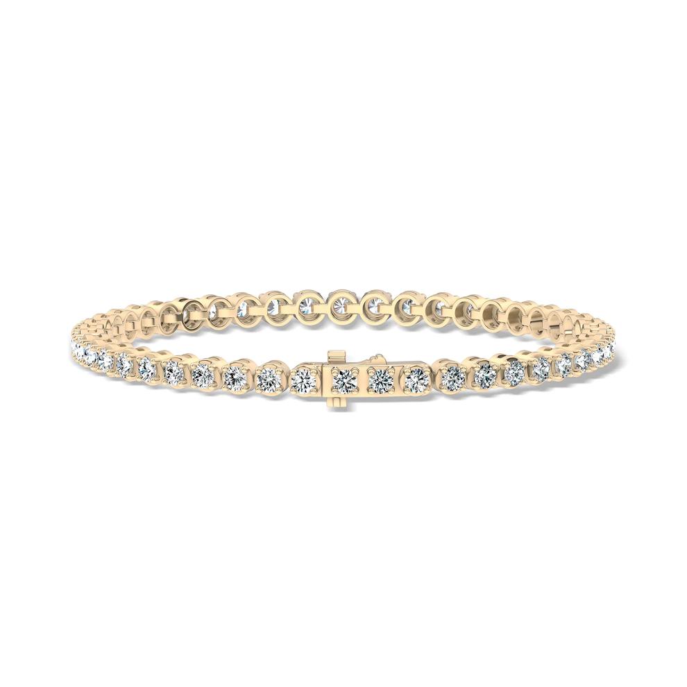 Diamond Tennis Bracelet in 10K Yellow Gold, 7" (5 ct. tw.) – Image 2 of 2