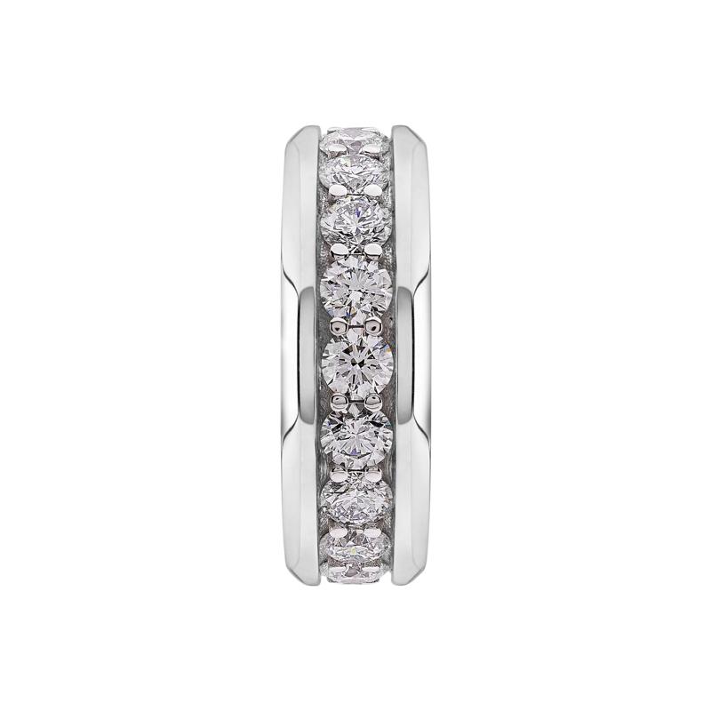 Men&#39;s Lab Grown Diamond Eternity Band in 10K White Gold &#40;3 7/8 ct. tw.&#41; – Image 3 of 3