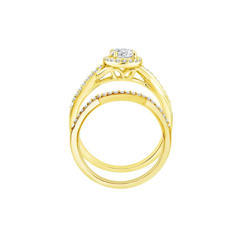 Lab Grown Diamond Engagement Ring Set in 10K Yellow Gold &#40;1 ct. tw.&#41; – Image 2 of 3