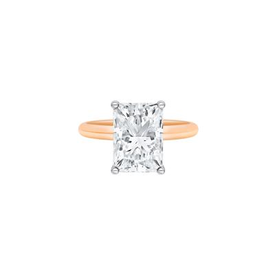 Lab Grown Diamond Radiant-Cut Solitaire Engagement Ring