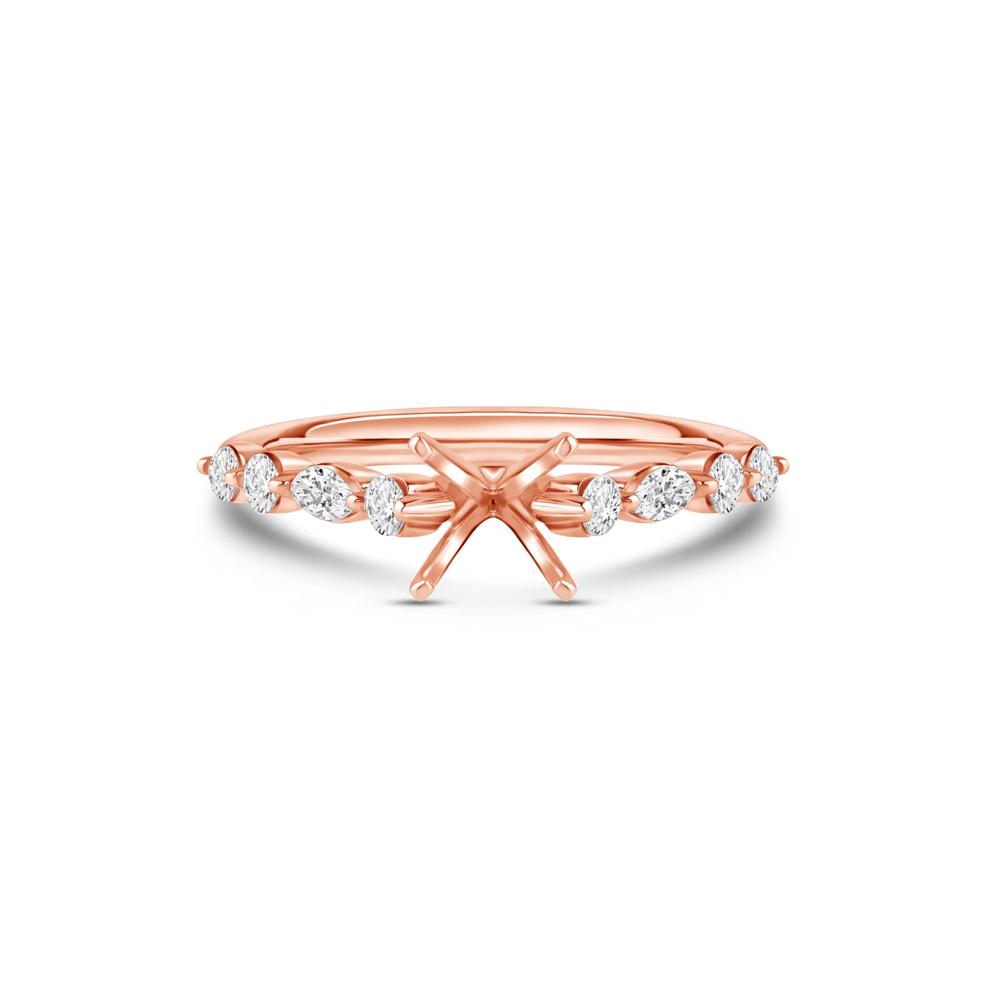 Diamond Semi-Mount in 14K Rose Gold (1/2 ct. tw.) – Image 1 of 6