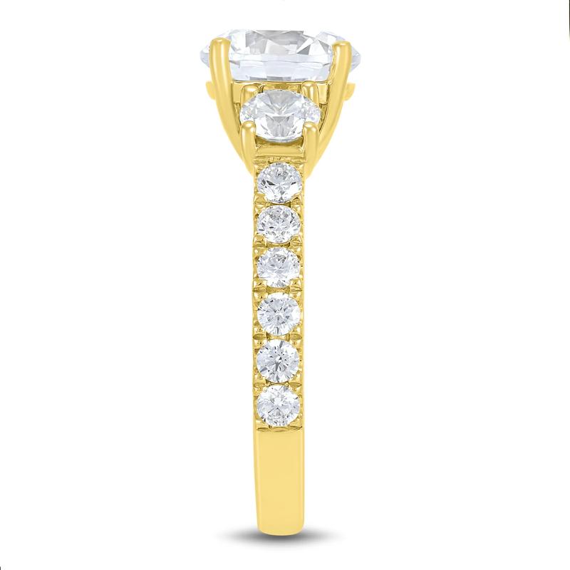 Lab Grown Diamond Three-Stone Engagement Ring in 14K Yellow Gold &#40;3 ct. tw.&#41; – Image 3 of 3