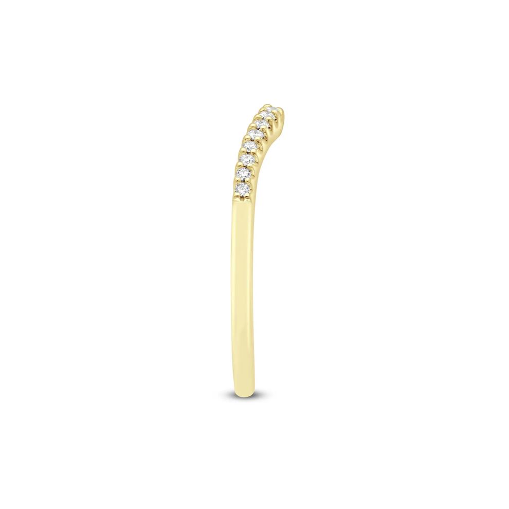 Diamond Contour Band in 14K Yellow Gold (1/7 ct. tw.) – Image 3 of 3
