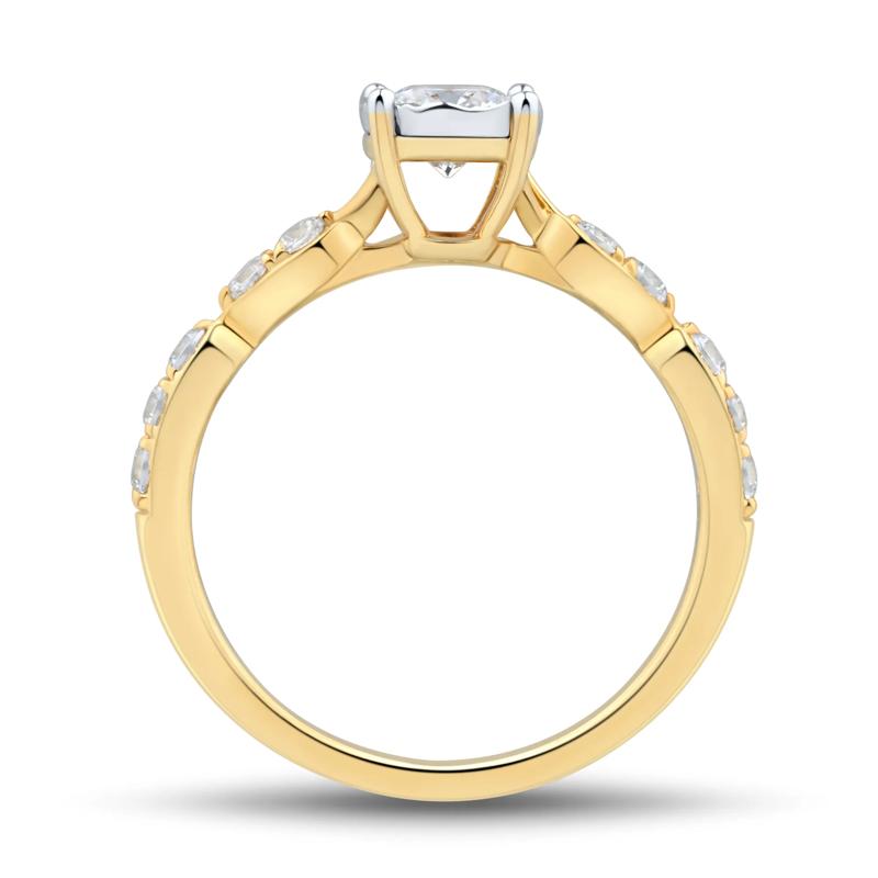 Diamond Engagement Ring in 14K Yellow and White Gold &#40;3/4 ct. tw.&#41; – Image 2 of 3