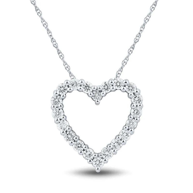 Diamond Open Heart Pendant &#40;1/2 ct. tw.&#41; – Image 1 of 1