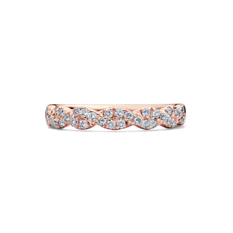 Lab Grown Diamond Twist Band in 10K Rose Gold &#40;1/3 ct. tw.&#41;  – Image 1 of 4