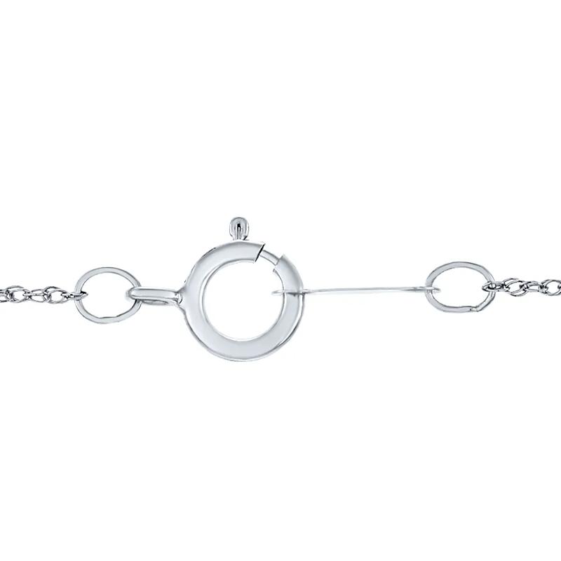 1/2 ct. tw. Lab Grown Diamond Solitaire Pendant in 14K White Gold – Image 3 of 3