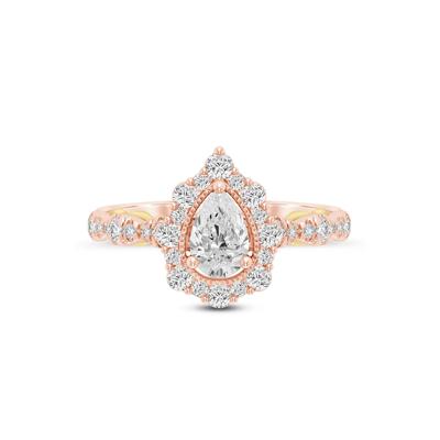 Pear-Shaped Halo Diamond Engagement Ring (1 ct. tw.)