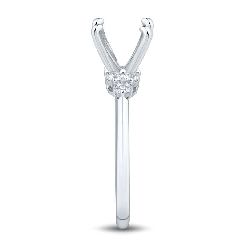 Lab Grown Diamond Semi-Mount Engagement Ring in 14K White Gold (1/4 ct. tw.) (Setting Only) – Image 2 of 6