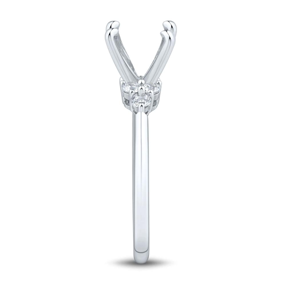 Lab Grown Diamond Semi-Mount Engagement Ring in 14K White Gold (1/4 ct. tw.) (Setting Only) – Image 2 of 6