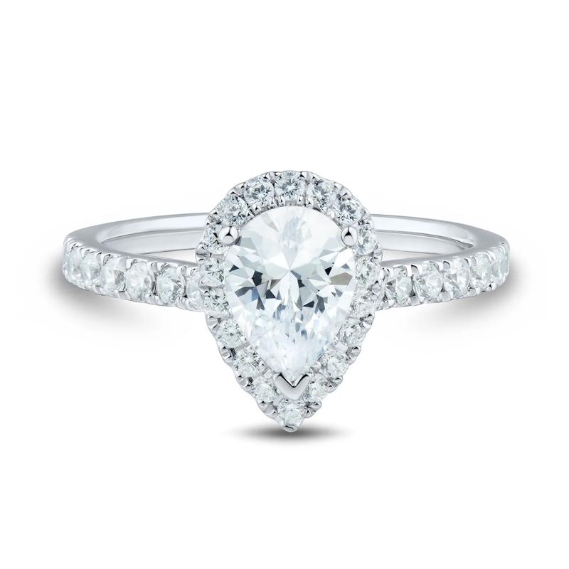 Lab grown diamond pear-shaped engagement ring (1 1/4 ct. tw.) – Image 1 of 1