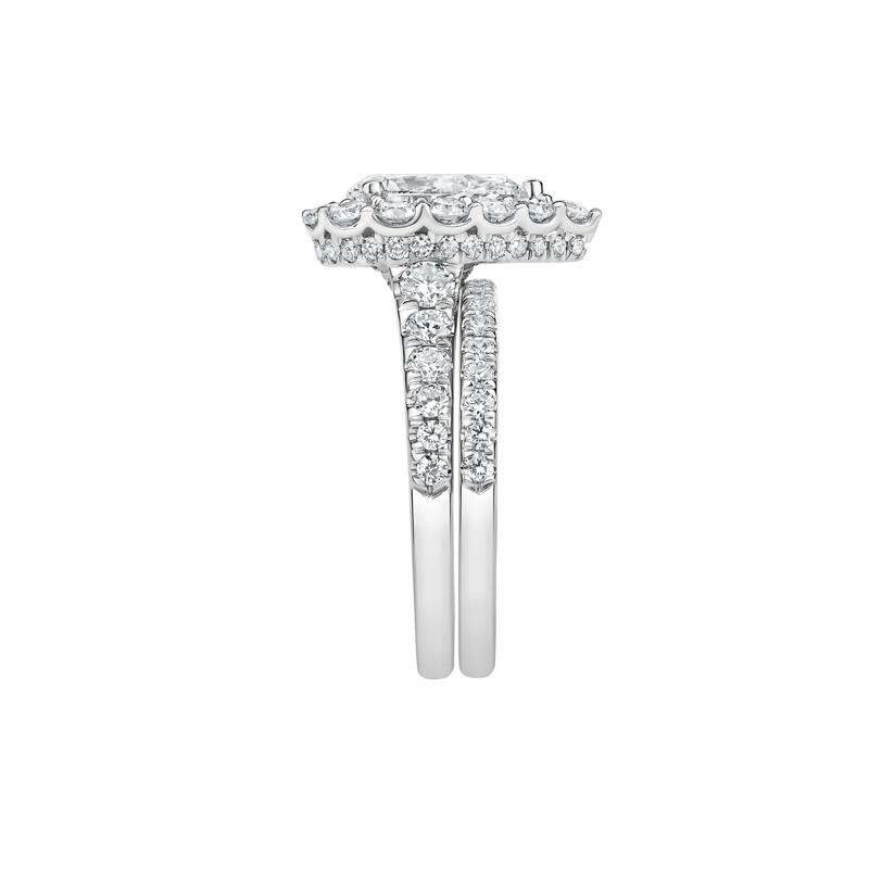 Alexis Lab Grown Diamond Engagement Set in 14K White Gold &#40;3 1/4 ct. tw.&#41; – Image 3 of 5