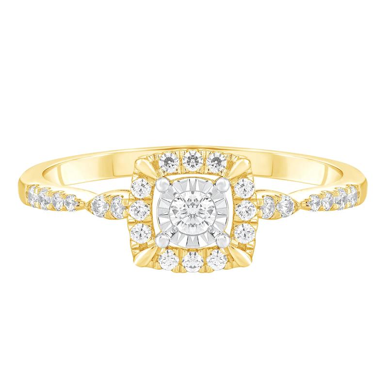 Diamond Promise Ring in 10K Yellow Gold &#40;1/4 ct. tw.&#41;  – Image 1 of 3