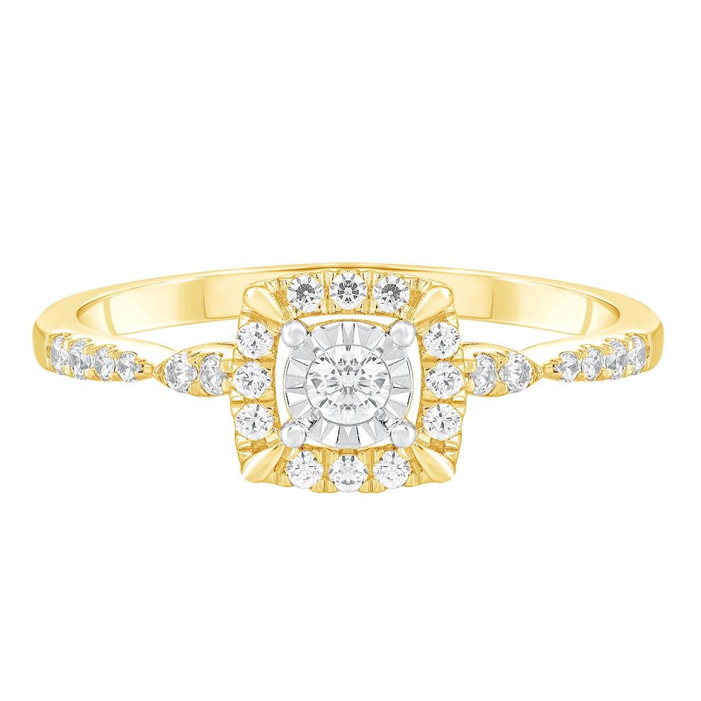 Diamond Promise Ring in 10K Yellow Gold (1/4 ct. tw.)  – Image 1 of 3