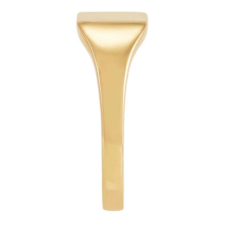 Polished Square Signet Ring in 14K Yellow Gold – Image 3 of 3