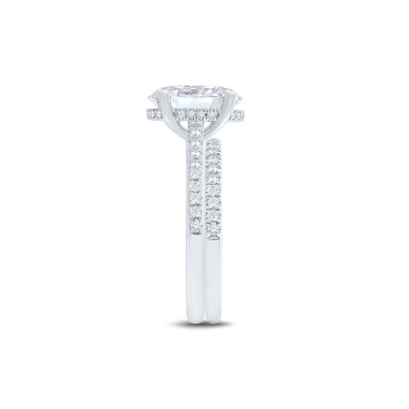 Lab Grown Diamond Bridal Set in 14K White Gold &#40;4 ct. tw.&#41; – Image 3 of 5