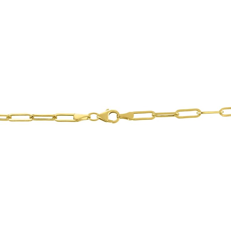 Paperclip Chain Necklace in 14K Yellow Gold, 3.15mm, 18&quot; – Image 3 of 5