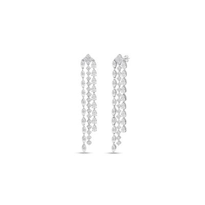 Lab Grown Diamond Dangle Drop Earrings in 14K White Gold (8 ct. tw.)