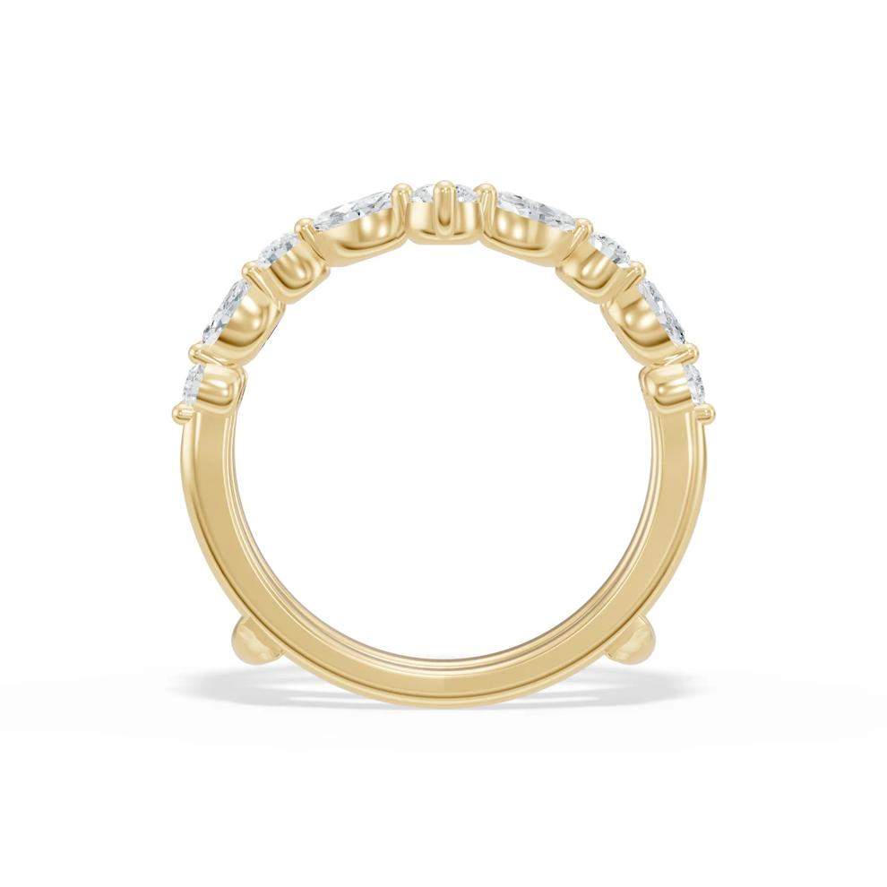 Lab Grown Diamond Marquise Insert Ring in 14K Yellow Gold (1 ct. tw.) – Image 2 of 4