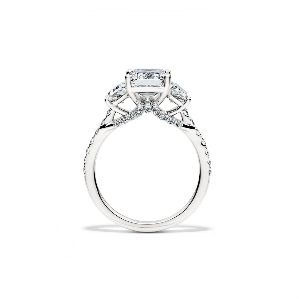 Jane Lab Grown Diamond Emerald-Cut Engagement Ring in Platinum (4 1/2 ct. tw.) – Image 2 of 4