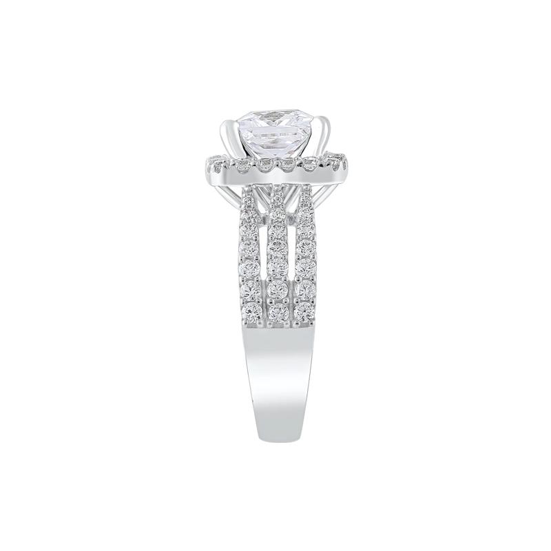 Lab Grown Diamond Semi-Mount Engagement Ring in 14K White Gold &#40;1 1/4 ct. tw.&#41; &#40;Setting Only&#41; – Image 5 of 6