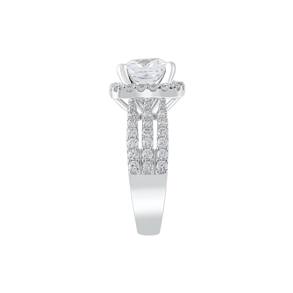 Lab Grown Diamond Semi-Mount Engagement Ring in 14K White Gold (1 1/4 ct. tw.) (Setting Only) – Image 5 of 6