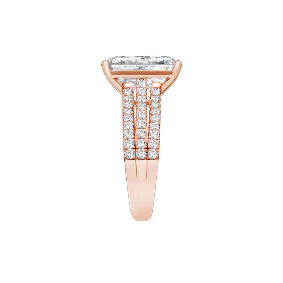 Lab Grown Diamond Engagement Ring in 14K Rose Gold (5 1/2 ct. tw.) – Image 3 of 4