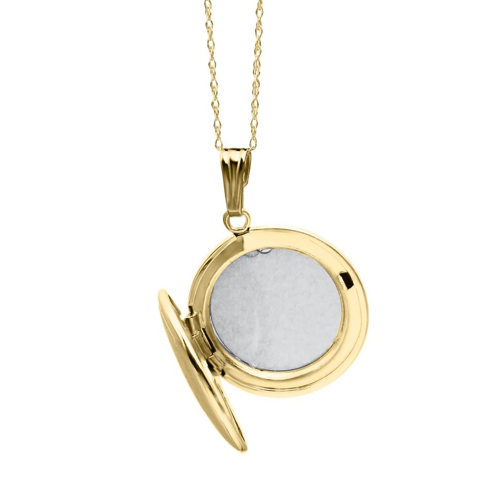 Tree of Life Locket Necklace in 14K Yellow Gold, 18" – Image 3 of 4