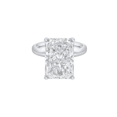 Lab Grown Diamond Radiant-Cut Solitaire Ring in 14K White Gold (8 ct.)