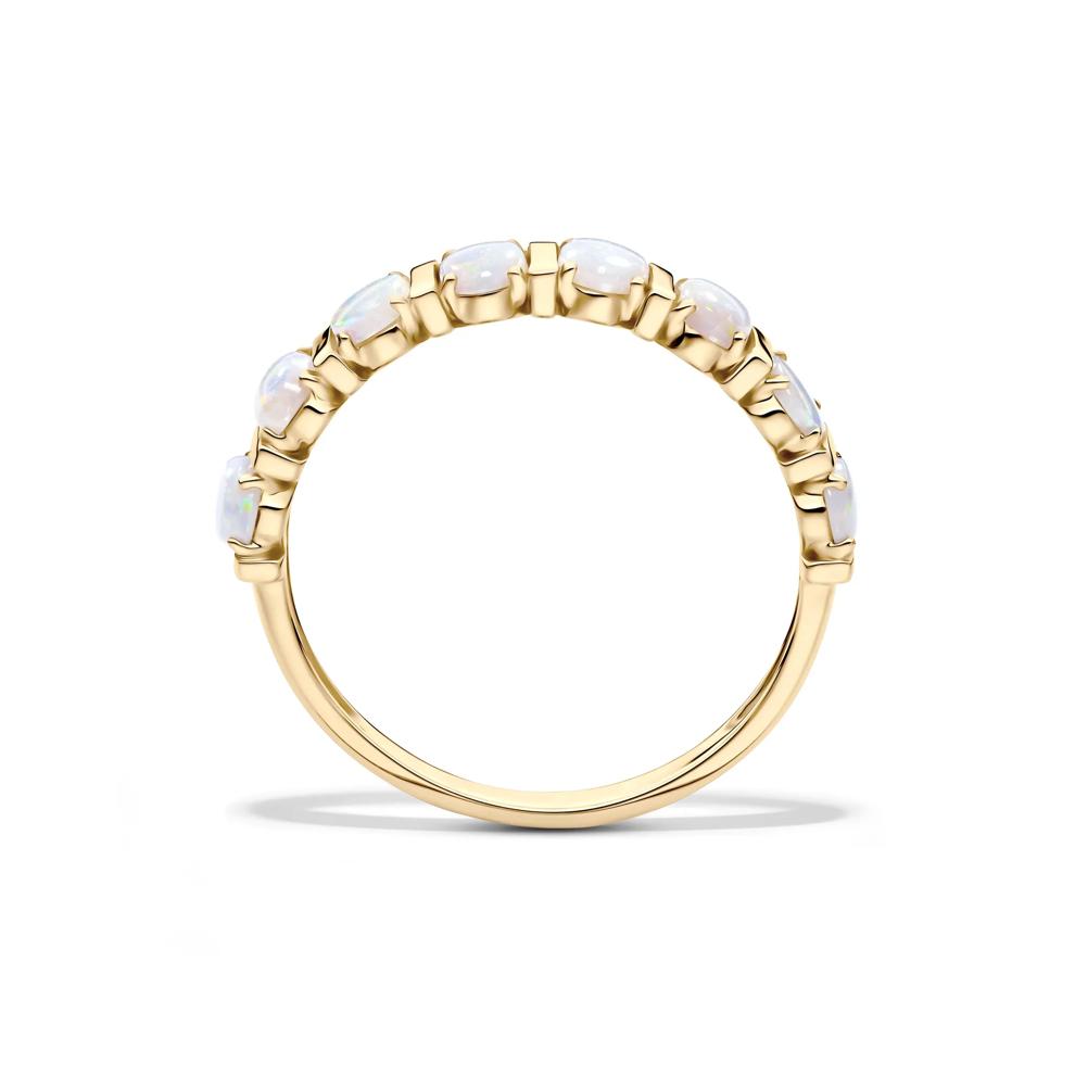 Opal Faux-Channel Band in 10K Yellow Gold – Image 2 of 4