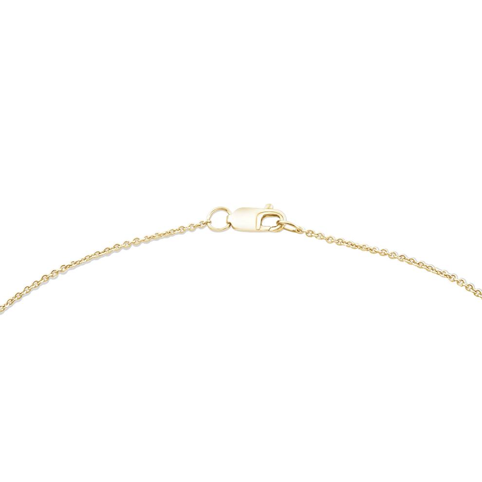 Lab Grown Diamond Frontal Wave Necklace in 10K Yellow Gold (5 ct. tw.) – Image 4 of 4