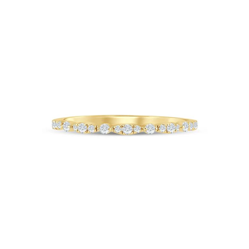 Lab Grown Diamond Stack Band in 10K Yellow Gold &#40;1/7 ct. tw.&#41; – Image 1 of 3