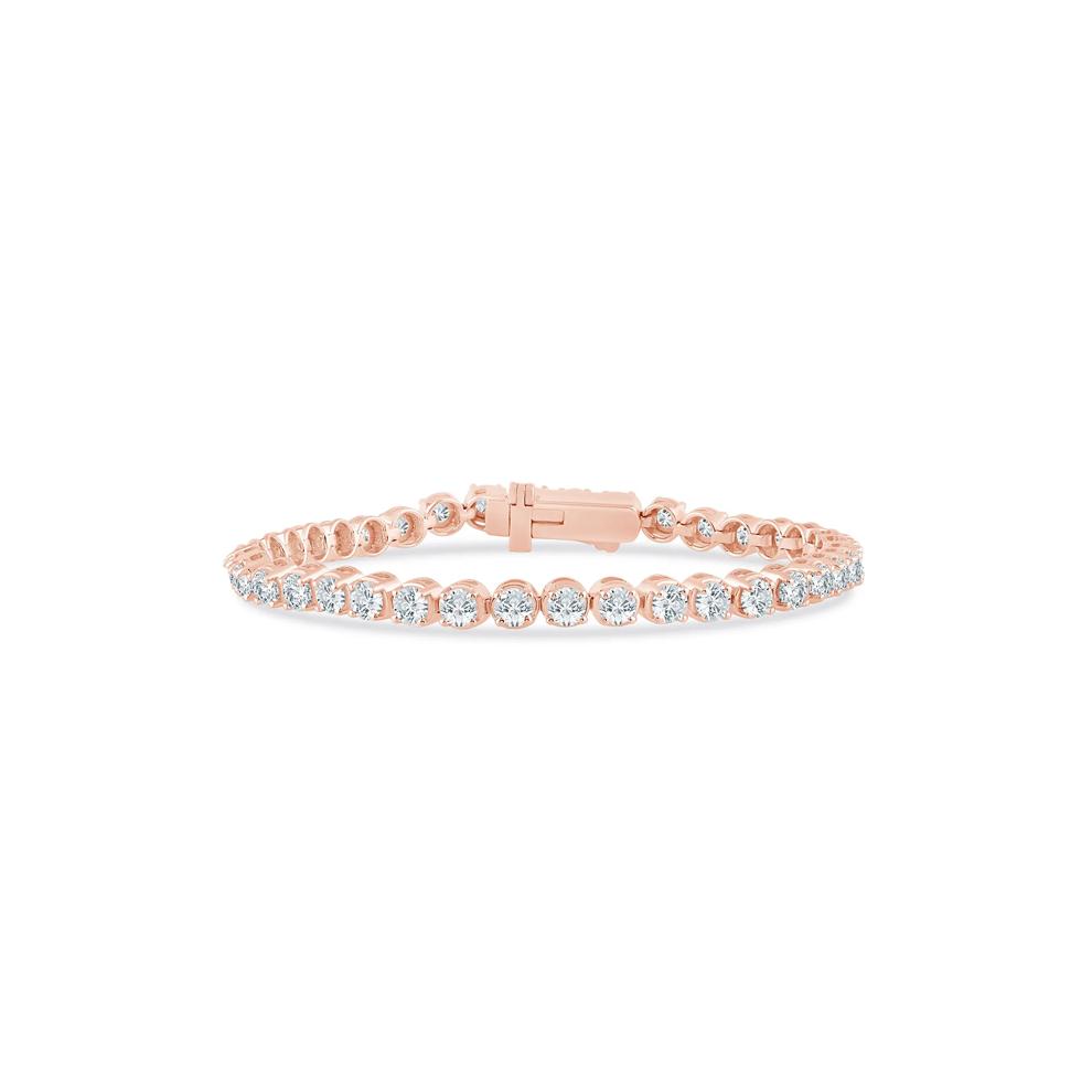 Diamond Tennis Bracelet in 10K Rose Gold (7 ct. tw.) – Image 1 of 2